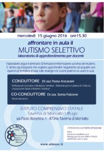 LONCADINA seminario docenti 15 GIUGNO 2016