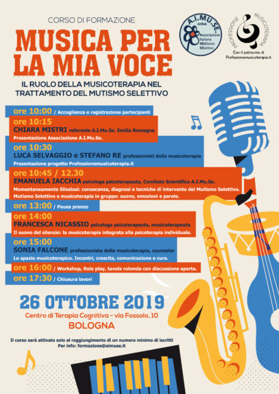Corso "Musicoterapia e Mutismo Selettivo" a Bologna